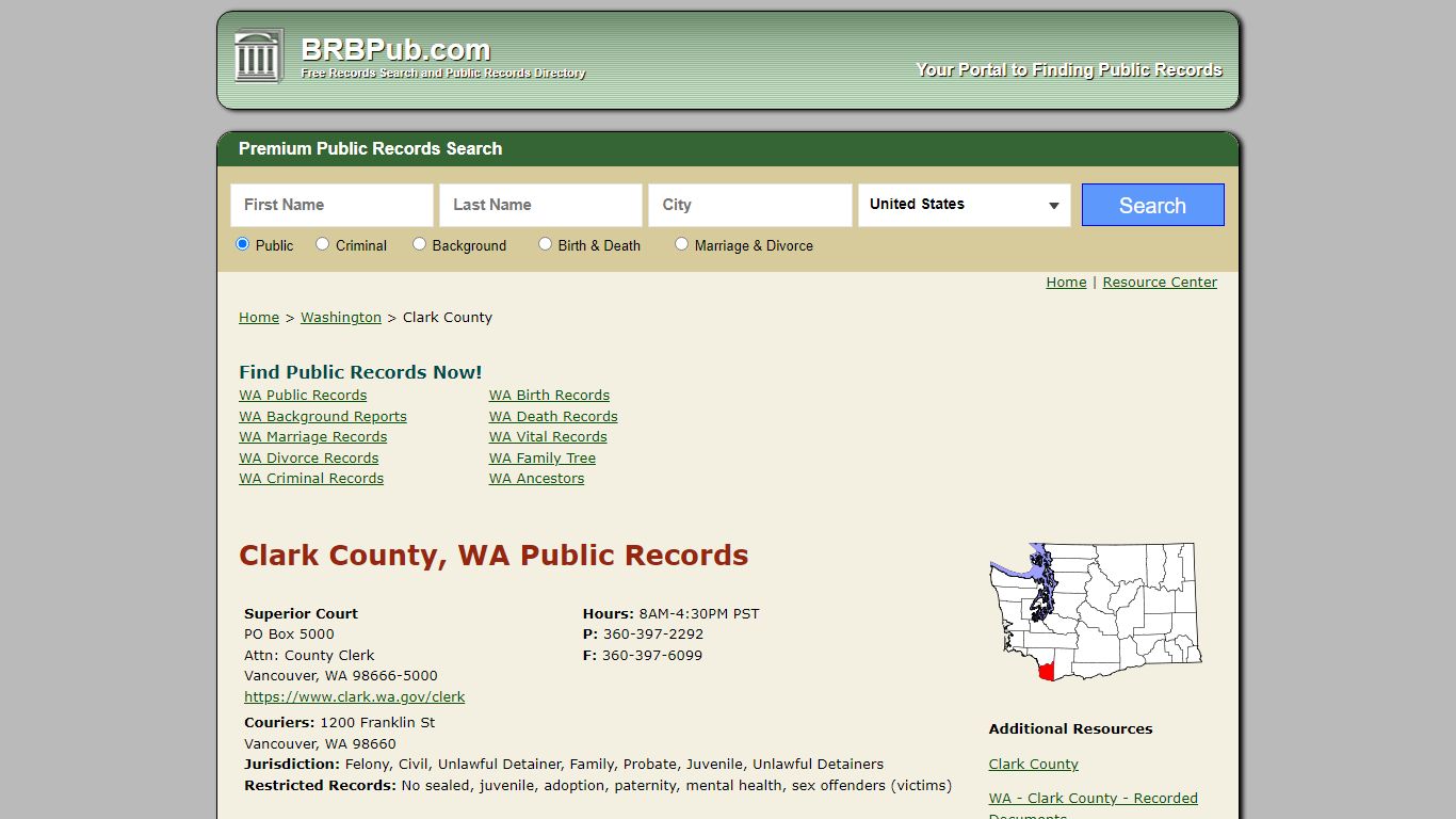 Clark County Public Records | Search Washington Government ...